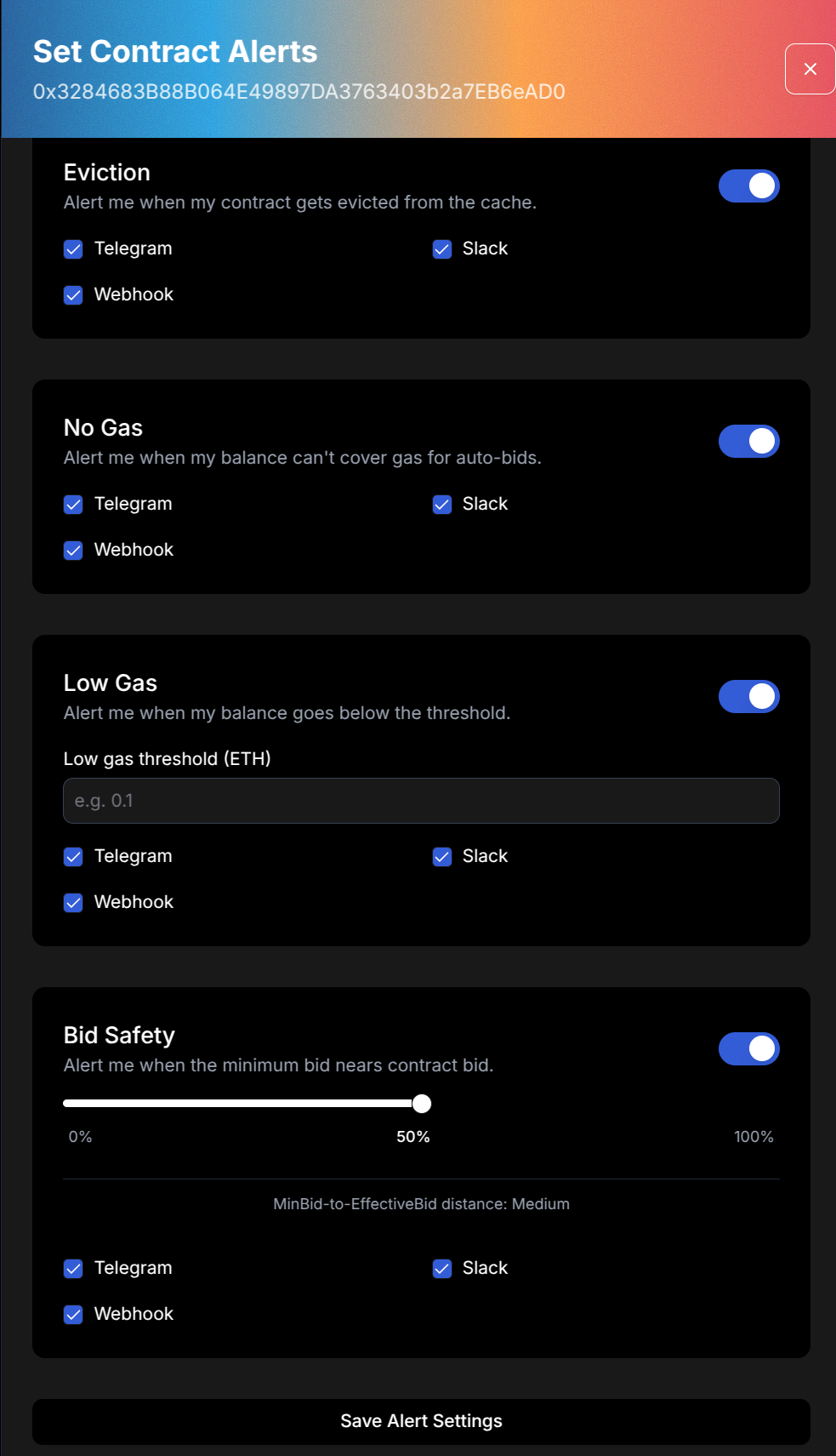 Alert Contract Types