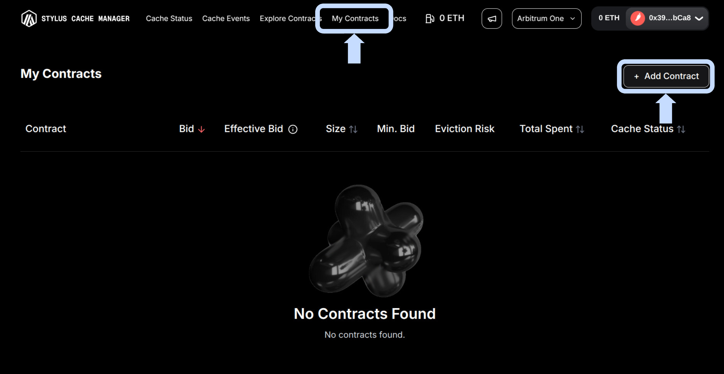 My Contracts Section